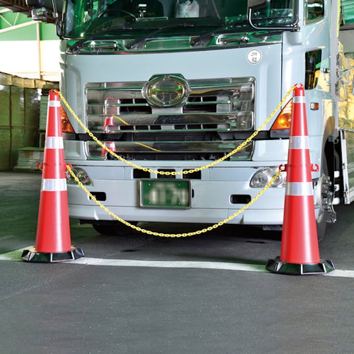 【CAINZ-DASH】日本緑十字社 ジャンボコーン（赤）・反射シート付　ＪＲＣ－Ｒ　１４２０×４８０ｍｍ　ウエイト付 116130【別送品】
