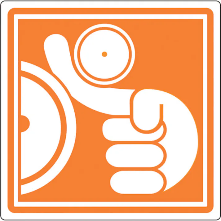 【CAINZ-DASH】日本緑十字社 PL警告ステッカー 巻き込まれに注意 PL-13(中) 50×50mm 10枚組 202013【別送品】