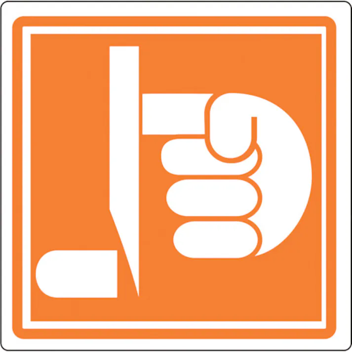 【CAINZ-DASH】日本緑十字社 PL警告ステッカー 切断に注意 PL-14(中) 50×50mm 10枚組 202014【別送品】