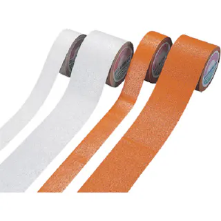 【CAINZ-DASH】日本緑十字社 屋外用ラインテープ(反射) 黄 RHY-5 50mm幅×5m 合成ゴム 105056【別送品】