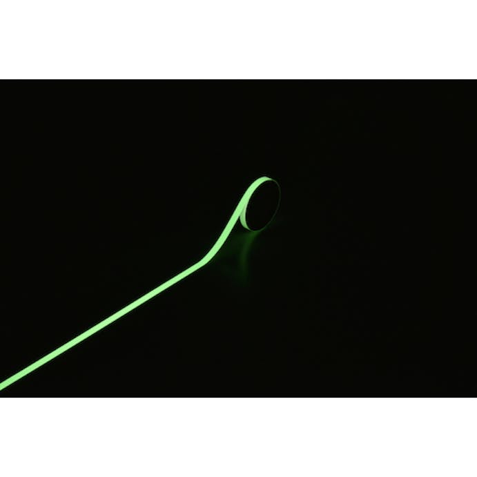 【CAINZ-DASH】日本緑十字社 高輝度蓄光テープ　ＦＬＡ－１００１　１０ｍｍ幅×１ｍ　ＰＥＴ 361004【別送品】
