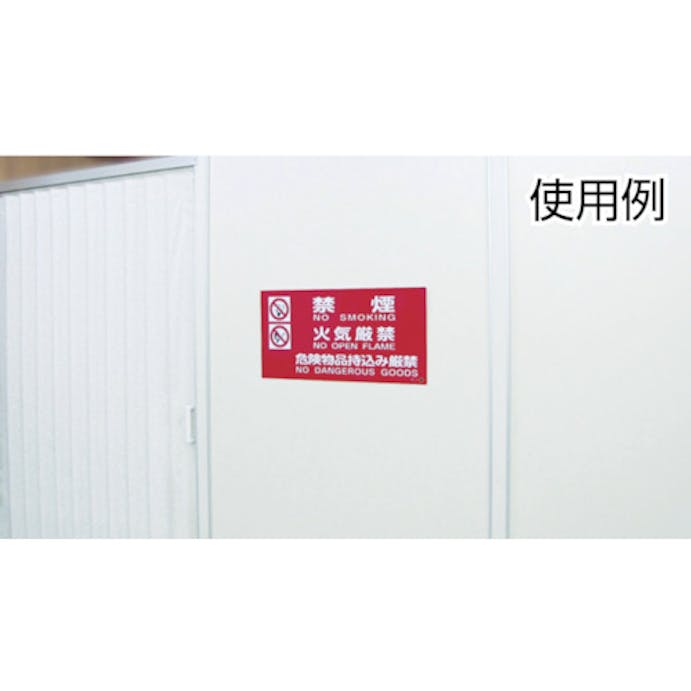 【CAINZ-DASH】日本緑十字社 消防・危険物標識　危険物品持込み厳禁　消防－５Ａ　２５０×５００ｍｍ　エンビ 059105【別送品】