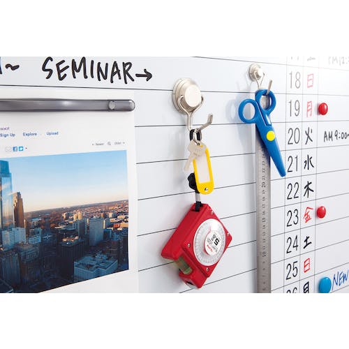 CAINZ-DASH】日本緑十字社 強磁力マグネットフック シルバー MF