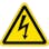 【CAINZ-DASH】日本緑十字社 ＪＩＳ規格ステッカー標識　高電圧警告マーク　ＪＡ－２００Ｓ　５０ｍｍ三角　１０枚組 393200【別送品】