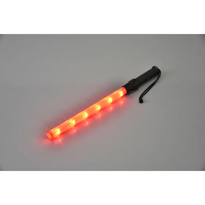 【CAINZ-DASH】日本緑十字社 LED合図灯(赤) YDT300 全長560mm(発光部360×30Φ) LED6個 325006【別送品】