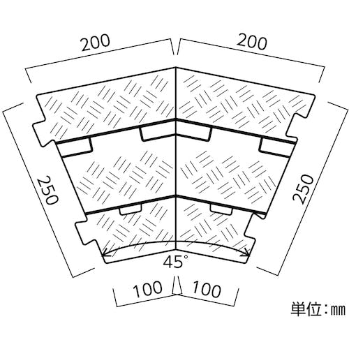 の 人気アイテムランキング CAINZ-DASH】日本緑十字社 ケーブルプロテクター 2系統タイプ その他