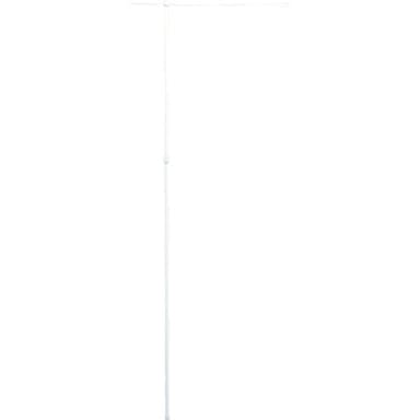 【CAINZ-DASH】日本緑十字社 のぼり用ポール（のぼり竿）　白　ノボリ用ポールＡ－Ｗ　全長１６００～２９００ｍｍ　２段伸縮式 255101【別送品】