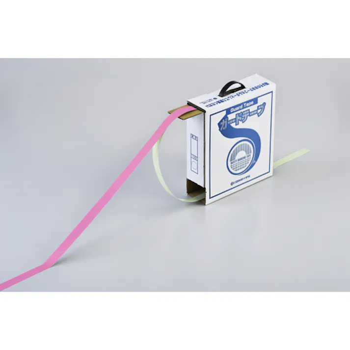 【CAINZ-DASH】日本緑十字社 ガードテープ(ラインテープ) ピンク GT-251P 25mm幅×100m 屋内用 148027【別送品】
