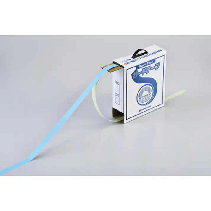 【CAINZ-DASH】日本緑十字社 ガードテープ(ラインテープ) 水色 GT-251SB 25mm幅×100m 屋内用 148028【別送品】
