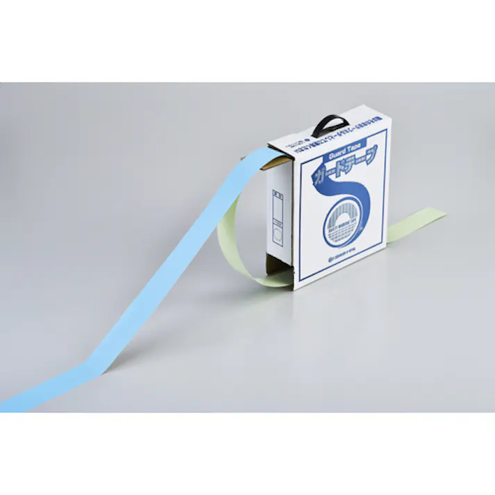 【CAINZ-DASH】日本緑十字社 ガードテープ(ラインテープ) 水色 GT-501SB 50mm幅×100m 屋内用 148068【別送品】