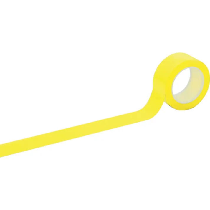 【CAINZ-DASH】日本緑十字社 クリーンルーム用ラインテープ 黄 50mm幅×33m PET+PVC 259043【別送品】