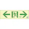 【CAINZ-DASH】日本緑十字社 中輝度蓄光避難誘導ステッカー標識 ←非常口→ TSN903 100×300 消防認定品 068013【別送品】