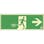 【CAINZ-DASH】日本緑十字社 中輝度蓄光避難誘導ステッカー標識　非常口→　ＴＳＮ８０１　１２０×３６０　消防認定品 068001【別送品】