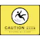 【CAINZ-DASH】日本緑十字社 路面用標識(敷くだけマット) CAUTION・足元注意 GM-3 450×600mm PVC 101123【別送品】