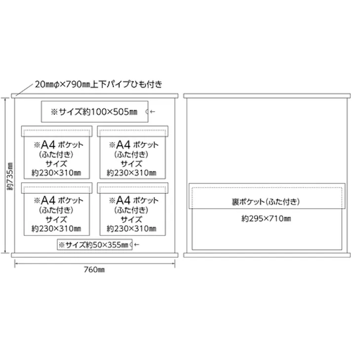 【CAINZ-DASH】日本緑十字社 工事管理用垂れ幕(フリー掲示板) A4用×4 オレンジ KKM-1YR 810×760 130011【別送品】
