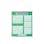 【CAINZ-DASH】日本緑十字社 工事管理用幕（フリー掲示板）　Ａ３×２・Ａ４×３　若草　ＫＫＭ－３ＹＧ　１０７５×８７０ 130032【別送品】