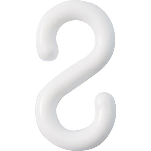 日本緑十字社 S字フック 白 PF-6W 線径6mmΦ 21×39.5mm 2個組 樹脂製 284121 プラチェーン 日本緑十字社 S字フック 白 PF-6W 線径6mmΦ 21×39.5mm 2個組 樹脂製 284121 プラチェーン