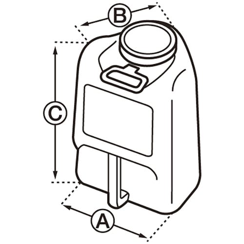 CAINZ-DASH】日本緑十字社 防災用品 消火投水 8L（レッド） 380314
