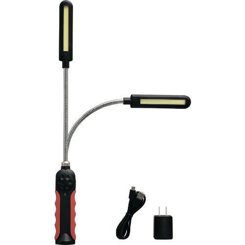 日本緑十字社 COB式フレキシブルLEDライト CFL-8 450×40×35mm ダイヤル調光式 353016 電気スタンド(マグネット式) 日本緑十字社 COB式フレキシブルLEDライト CFL-8 450×40×35mm ダイヤル調光式 353016 電気スタンド(マグネット式)
