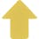 【CAINZ-DASH】日本緑十字社 路面表示ステッカー　矢印型　黄　ＱＣＡ－Ｙ　７６×７０ｍｍ　１０枚組　ＰＶＣ 403042【別送品】