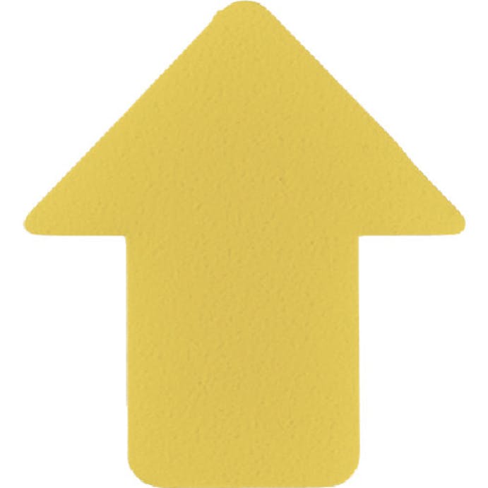 【CAINZ-DASH】日本緑十字社 路面表示ステッカー　矢印型　黄　ＱＣＡ－Ｙ　７６×７０ｍｍ　１０枚組　ＰＶＣ 403042【別送品】