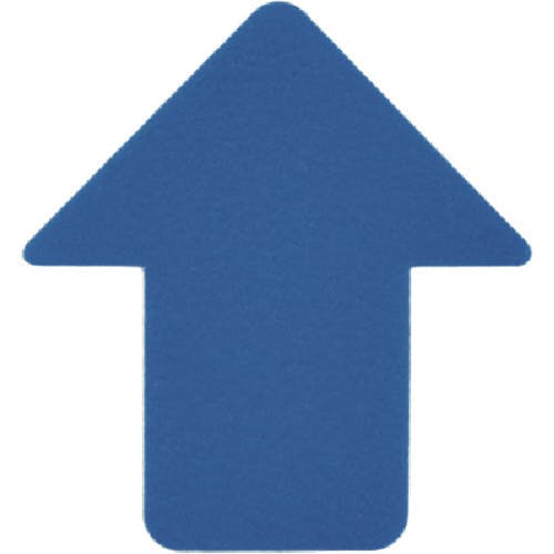 【CAINZ-DASH】日本緑十字社 路面表示ステッカー　矢印型　青　ＱＣＡ－ＢＬ　７６×７０ｍｍ　１０枚組　ＰＶＣ 403044【別送品】