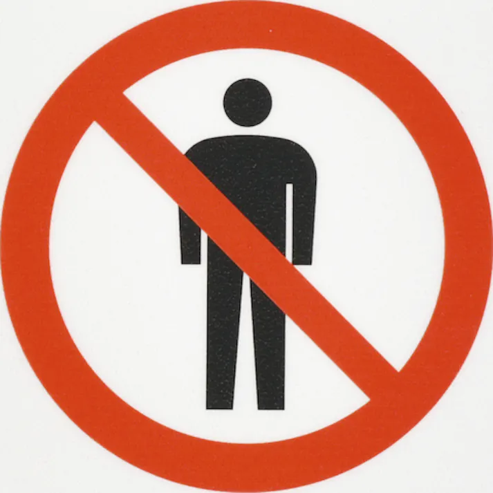 【CAINZ-DASH】日本緑十字社 路面標示ステッカー 関係者以外立入禁止 路面-608F 200×600 滑り止めタイプ 101158【別送品】