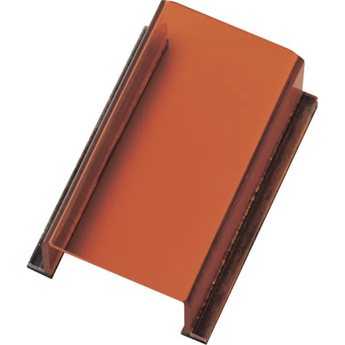 【CAINZ-DASH】日本緑十字社 スイッチカバー標識 透明オレンジ無地タイプ スイッチカバーZOR 80×40×34mm アクリル製 088023【別送品】