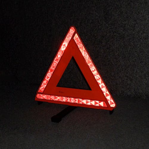 CAINZ-DASH】日本緑十字社 三角停止表示板 RR－1900 赤