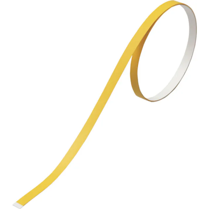 【CAINZ-DASH】日本緑十字社 ヘルメット用ラインテープ 黄 HLM-C(S小) 5mm幅×700mm 10本組 235409【別送品】