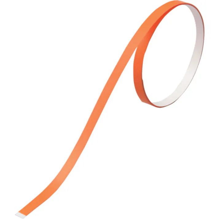 【CAINZ-DASH】日本緑十字社 ヘルメット用ラインテープ オレンジ HLM-D(S小) 5mm幅×700mm 10本組 235410【別送品】