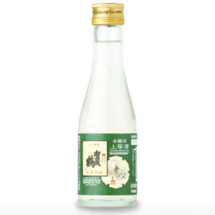 (広島県)上等酒賀茂鶴プリント瓶 180ml【別送品】