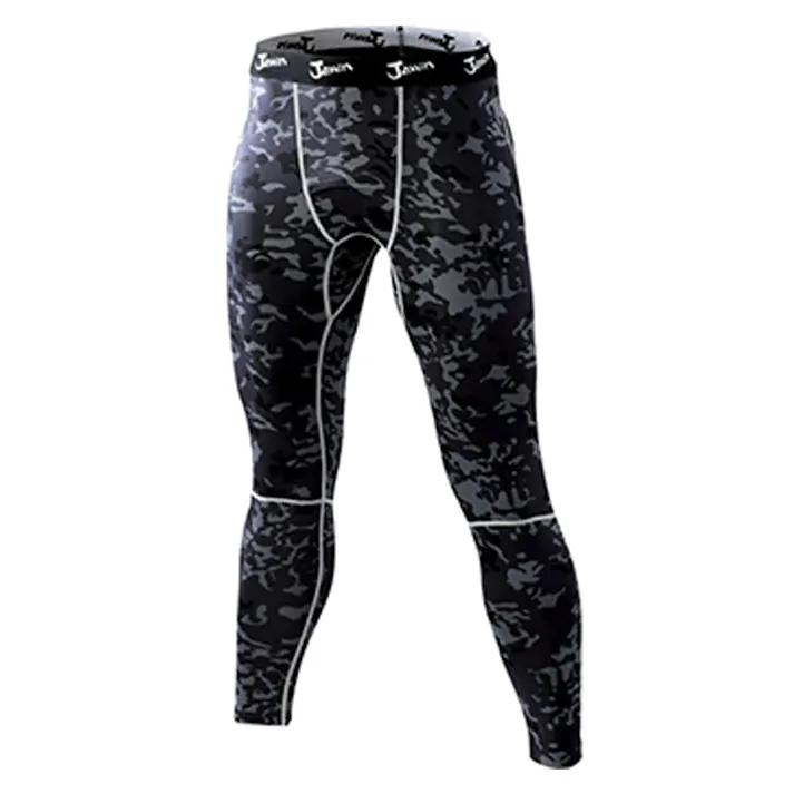 Jawin ロングパンツ ブラックカモフラ LL