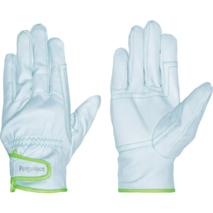 【CAINZ-DASH】ペンギンエースジャパン 国産牛本革手袋 レインジャー・アテツキ(グリーン・LLサイズ) TH-503-LL【別送品】