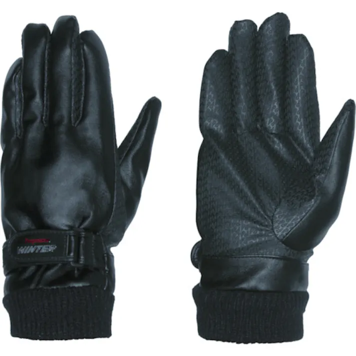 【CAINZ-DASH】ペンギンエースジャパン 防寒手袋 PパターンWINTER W-1 ブラック L W-1-L【別送品】