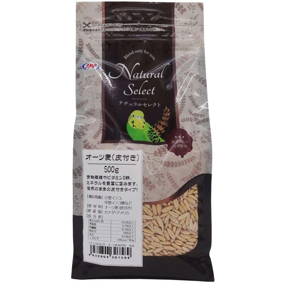 ナチュラルセレクト オーツ麦 皮付き 500g バードフード ナチュラルセレクト オーツ麦 皮付き 500g バードフード