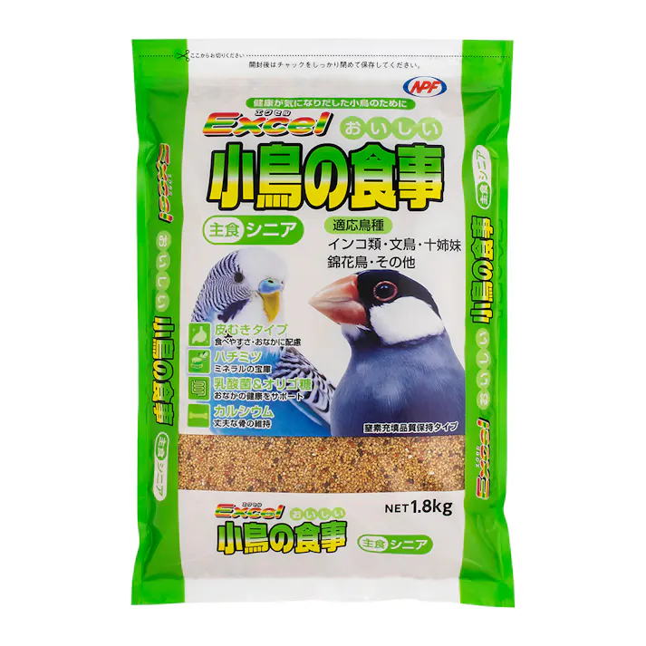エクセル おいしい小鳥の食事シニア 1.8kg