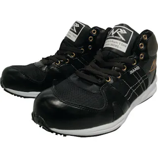 【CAINZ-DASH】日進ゴム プロテクティブスニーカーミドルカット ブラック 26.0cm V906MG-BK-26.0【別送品】