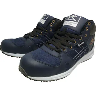 【CAINZ-DASH】日進ゴム プロテクティブスニーカーミドルカット ネイビー 25.5cm V906MG-NV-25.5【別送品】