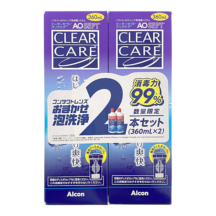 日本アルコン エーオーセプト クリアケア ダブルパック 360ml×2本