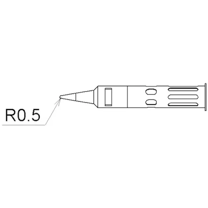 【CAINZ-DASH】宝商 ガス式コードレスはんだこて用交換コテ先 コテライザーミニ R0.5 71-01-01【別送品】