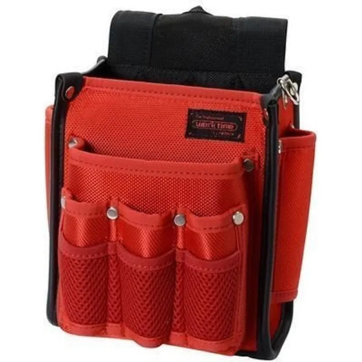 コヅチ RED ZONE 電工袋 2段 工具差し付 レッド KNR-13