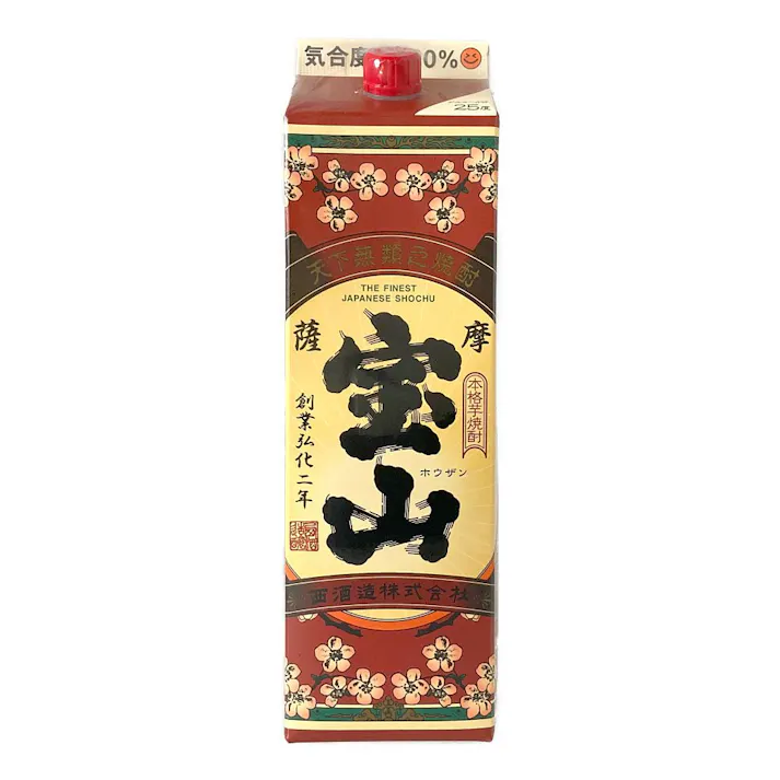 薩摩宝山 紙パック 25度 1800ml