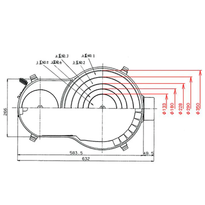 ステンレス製 時計型ストーブ煙突セット ASS-60 煙突径φ106mm 暖房面積10~15坪
