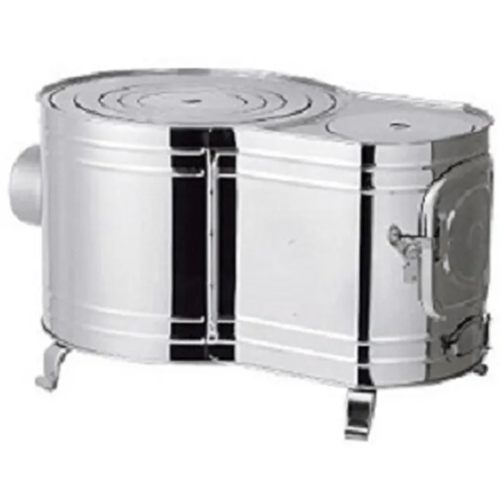 ステンレス製 時計型薪ストーブ AS-60 煙突径φ106mm 暖房面積10~15坪