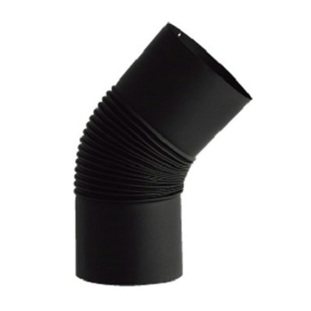 黒耐熱 ステンレス エビ曲45° φ106mm ハゼ折り煙突 | 空調・季節家電