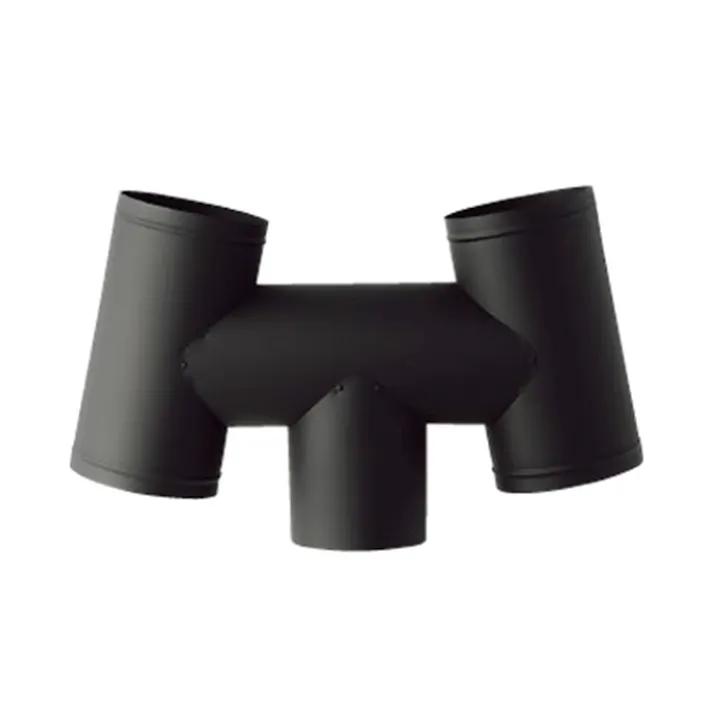 黒耐熱 ステンレス H笠 φ120mm ハゼ折り煙突