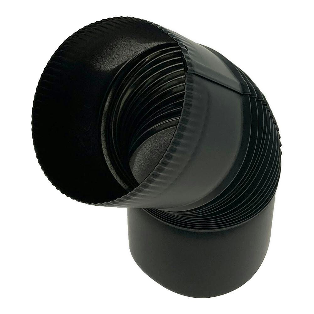 黒耐熱 ステンレス エビ曲45° φ120mm ハゼ折り煙突 | 空調・季節