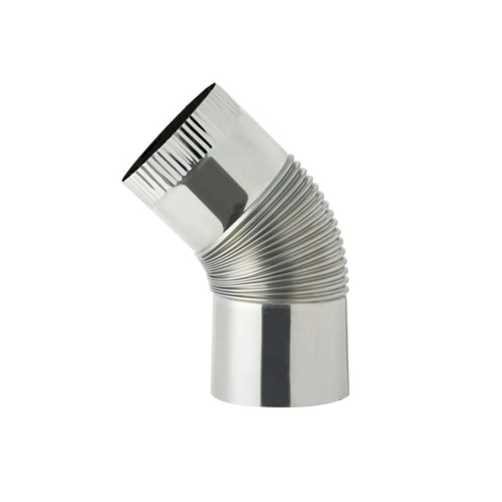 ステンレス エビ曲45° φ120mm ハゼ折り煙突 薪ストーブ煙突・煙突部材