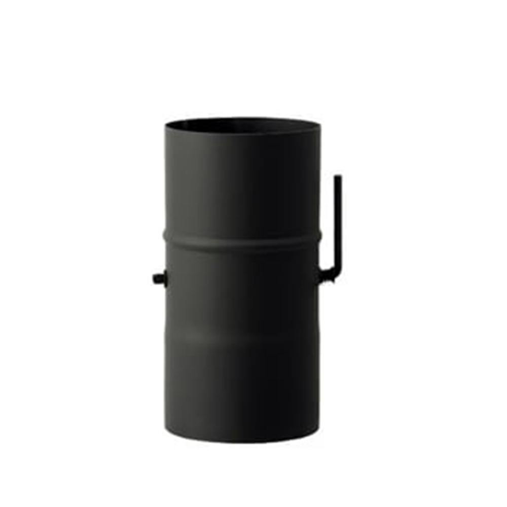 黒耐熱 スチール製 ダンパー φ106mm ハゼ折り煙突 薪ストーブ煙突・煙突部材